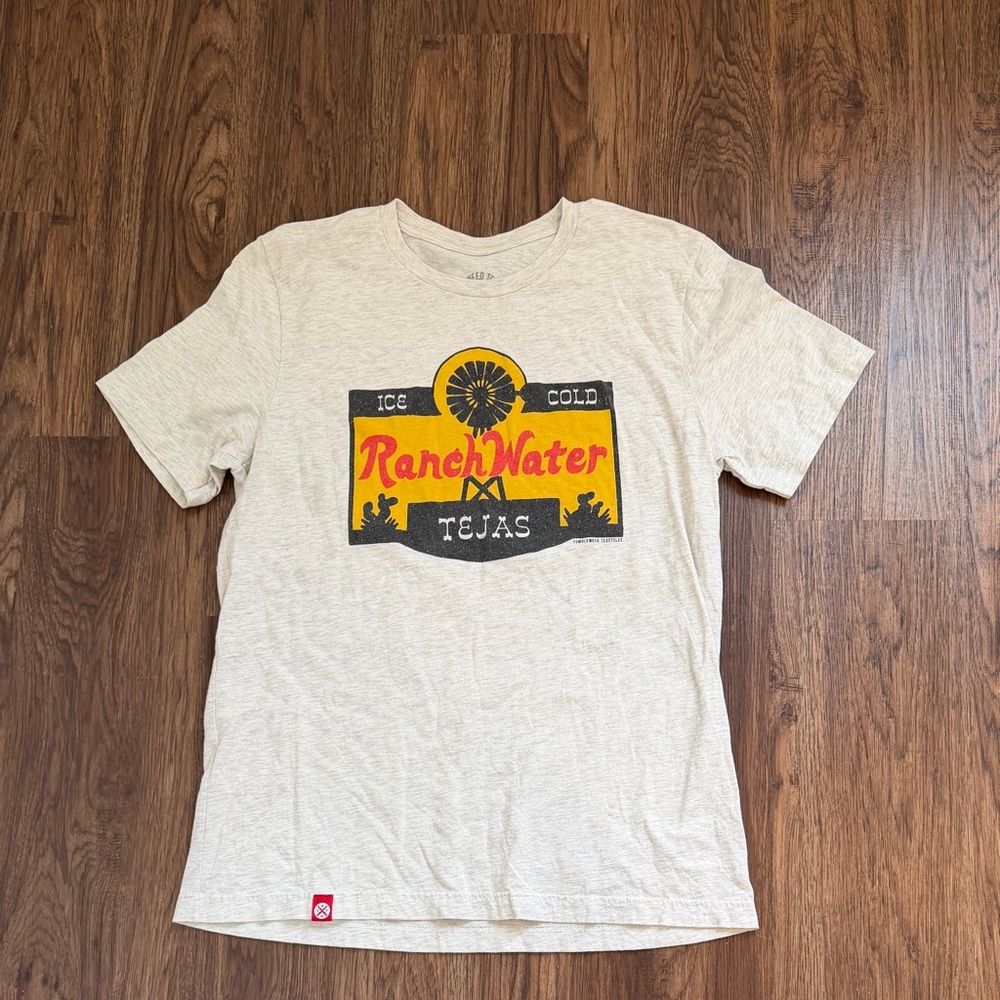 Beige Ranch Water Graphic Tee